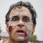 Zombie with glasses